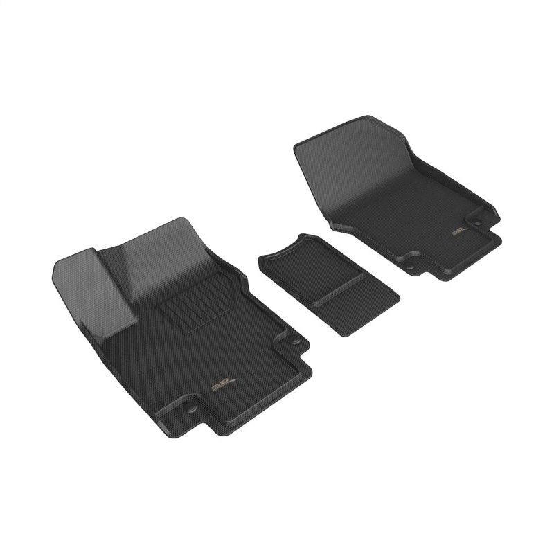 Hyundai Ioniq 5 Floor Mats - Front - 3D MAXpider - Kagu - Black - `23-`27